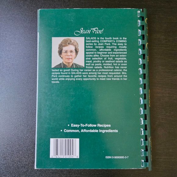 4/$20 1994‎ Vintage Company's Coming Cookbook - Salads - Plastic Comb - Picture 5 of 5